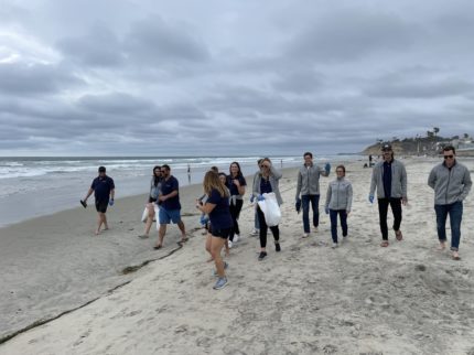 Group of people on the beach