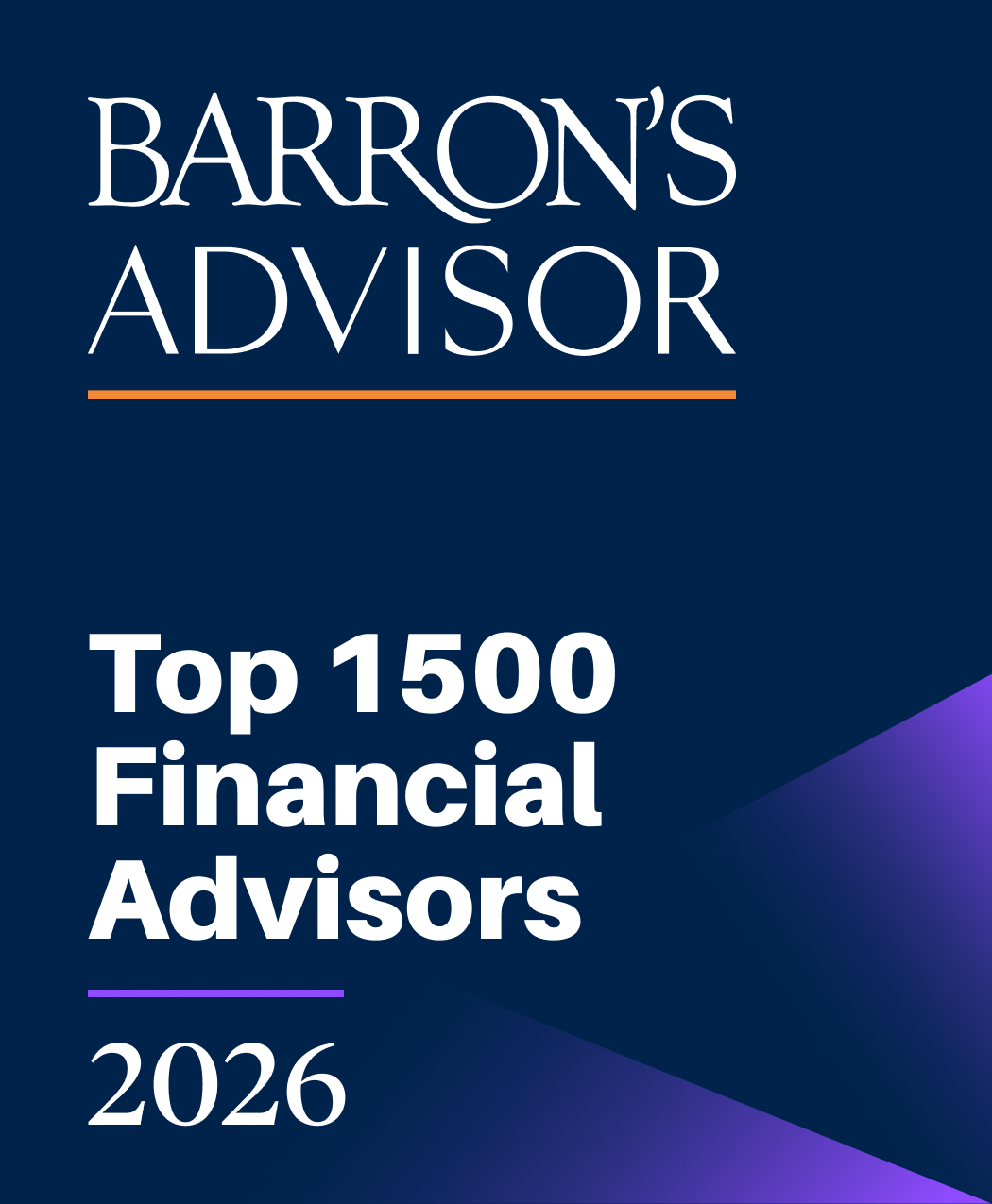 Barron’s Advisor, Top 1500 Financial Advisors 2026